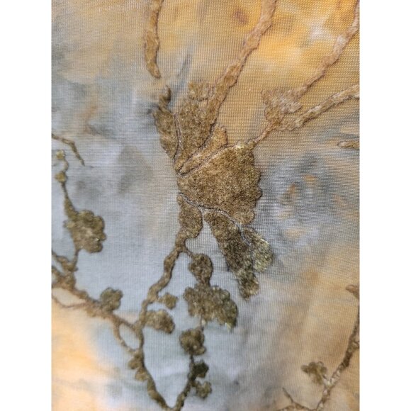 Vtg Y2K Babydoll Velvet Burnout Top S Romantic Whimsigoth Fairy Indie Artsy - Picture 14 of 15